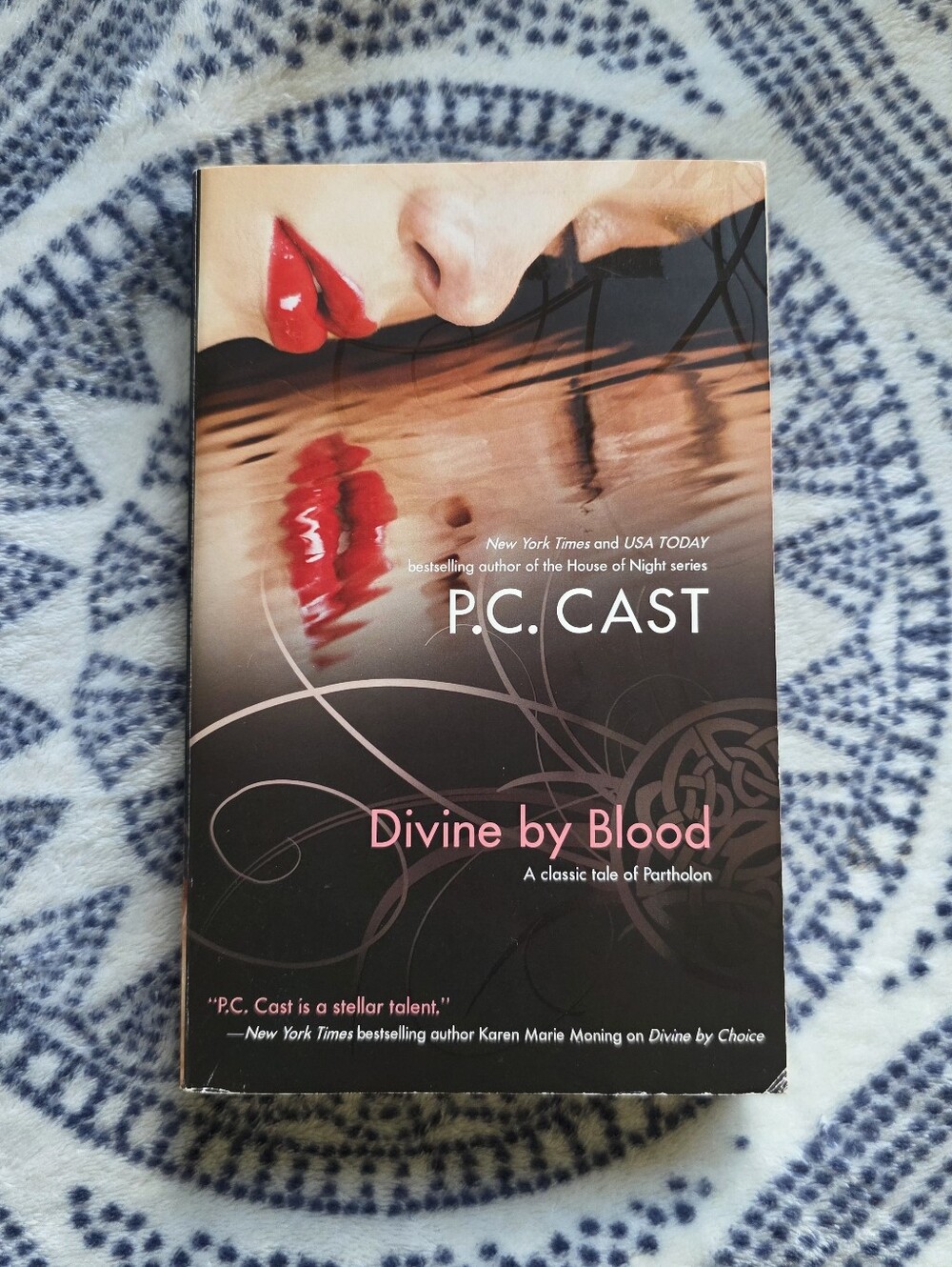 P.C. Cast Divine by Blood - Black & Red Paperback Novel